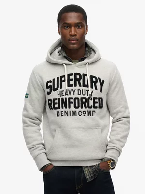 Men's Superdry Stone  Embroidered Script Graphic Hood