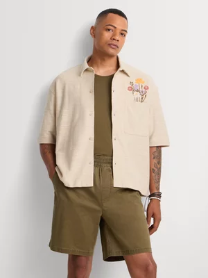 Markham Men's Pull-On Fatigue Chino Short