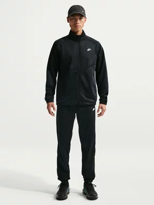 Nike Mens Windrunner Poly-Knit Black/White Tracksuit