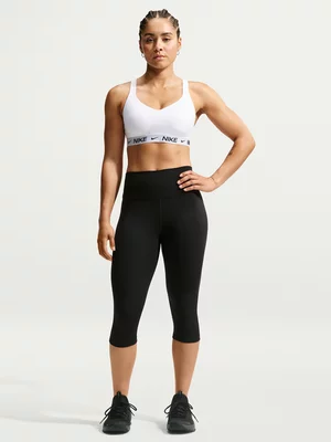 Nike Womens Indy Padded Adjustable White Sports Bra