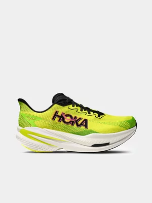 Hoka Mens Mach X3 Yellow/Black Running Shoes