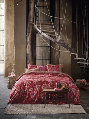 Bedding House Duvet Mbali Duvet Cover Set 200 Thread Count Red