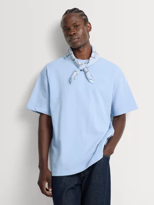 Markham Men's Unbrushed Fleece Light Blue T-Shirt