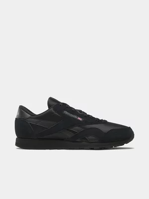 Reebok Men's Classic Nylon Black Sneaker