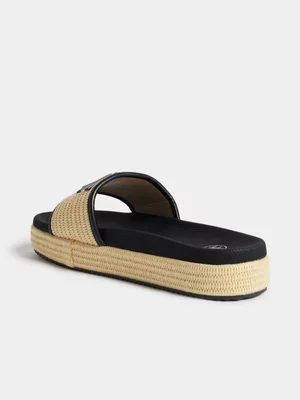 FF Rafia Flatform Sandals
