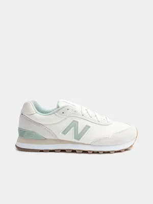 Women's New Balance 515 White/Green Sneaker