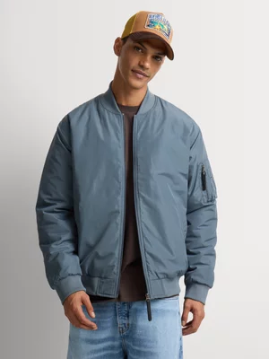 Relay Jeans Men's Grey Bomber Jacket