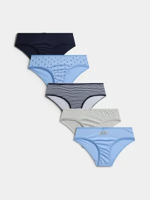 Jet Older Girls 5PK Daisy Malibu Stripe Bikini