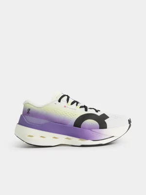 On Mens Cloudboom Max White/Juniper Running Shoes 