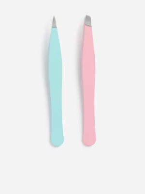 Colours Limited Pastel 2 Piece Tweezer Set