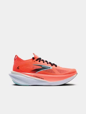 Brooks Mens Hyperion Max 3 Fiery Coral /White Running Shoes 