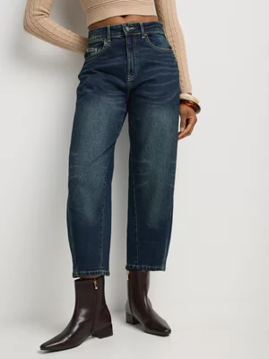 FF Denim Barrel Leg Jeans