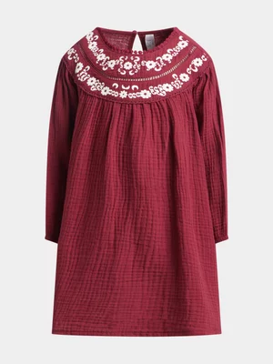 Exact Older Girl's Burgundy Boho Dress 