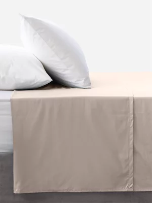 Volpes Egyptian Cotton 300tc Natural Flat Sheet