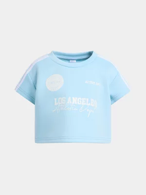 Jet Younger Girls Blue Sporty Lux T-shirt