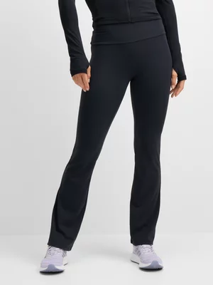 TS Womens Astra Studio Black Flare Leg Tights