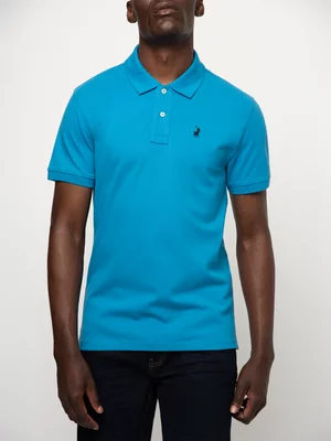 Men's Polo Blue Essential Pique Golfer