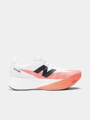 New Balance Womens Fuelcell Supercomp Elite v5 White/Red Running Shoes 