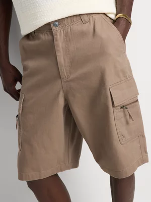 Markham Men's Regular Fit Brown Bermuda Shorts 
