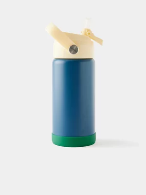 Cotton On Kids Navy Flip & Flow Drink Bottle