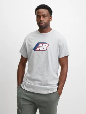 Mens New Balance MT53961 Grey Tee