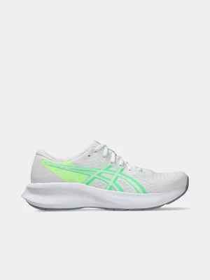 Women's ASICS Patriot 14 White/Green Sneakers