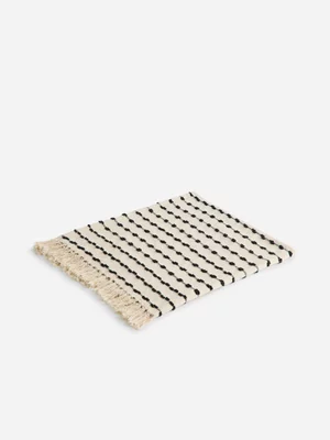 Jet Home Cotton Black Throw