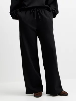Jet Women's Black UB Fleece Wide Leg Jogger