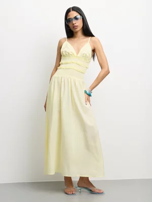 The FIX Women's Yellow Strappy Sundress