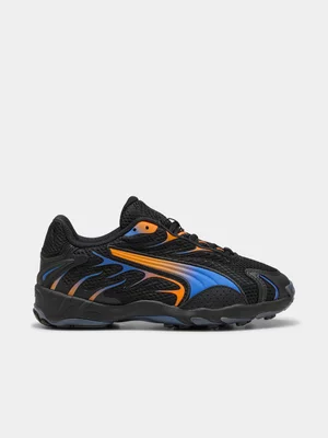 Puma Junior Inhale Black/Orange Sneaker