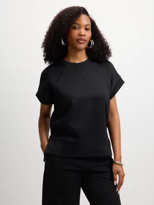 Jet Women's Black Luxe Raglan Sleeve Top