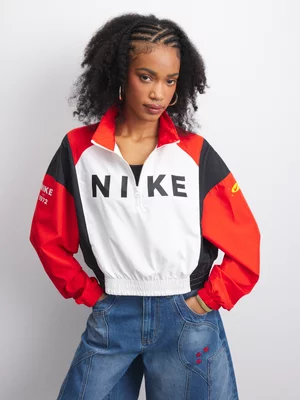 Nike Women's Woven Remix Lightweight Red/White Jacket