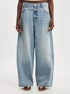  Women's Cotton On Blue Boyfriend Super Baggy Jeans