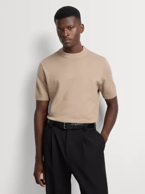 Markham Men's Regular Fit Taupe Knitwear