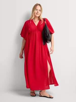 Elasticated Waist Kaftan Dress