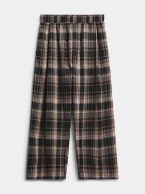 The FIX Men's Brown Check Balloon Pants