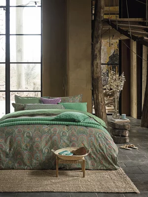 Bedding House Jabali Duvet Cover Set 200 Thread Count Green