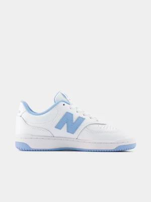 Junior New Balance BB80 White/Blue Sneaker