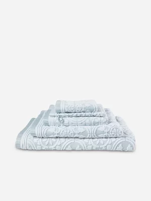 Bedding House Tile Towel Light Blue