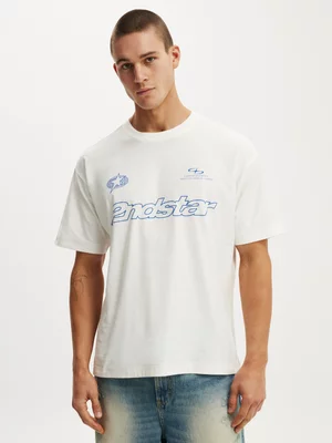 Men's Cotton On White Box Fit Graphic T-shirt
