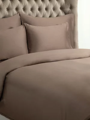 Grace Softest Gold Seal Certified Egyptian Cotton 200 Thread Count Duvet Cover Set Taupe