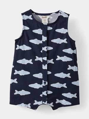 Cotton On Baby Navy Jack Sleeveless Playsuit