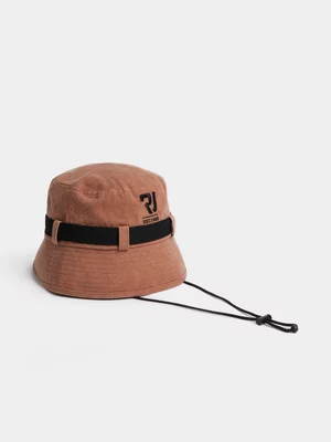 Relay Jeans Men's Washed Canvas Brown Boonie Hat