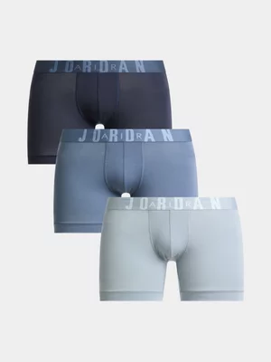 Jordan Men's Flight Blue 3 Pack Trunks