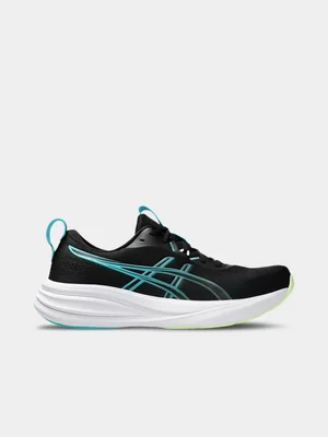 ASICS Mens Gel-Pulse 17 Black/Energy Aqua Running Shoes