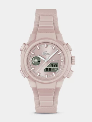 Lacoste LC33 Pink Silicone Ana Digi Watch