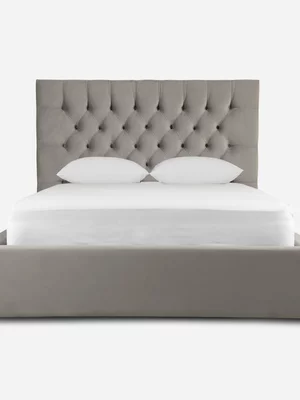 Avery Bed LuxGuard Velvet Silver Standard Length