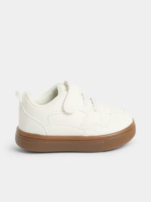 Jet Toddler Boys White Velcro Court Sneaker