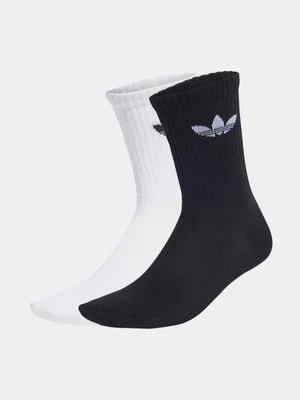 adidas Originals Unisex 2 Pack White Crew Socks