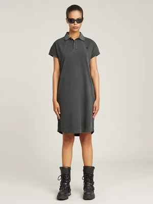 G-Star Women's Seam Detail Grey Polo Dress